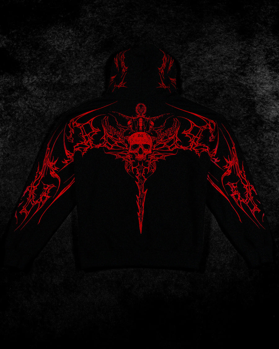 Kingslayer Oversized Zip-up hoodie [RAGE]