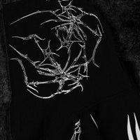 Venom Oversized Zip-up Hoodie [VOID BLACK]