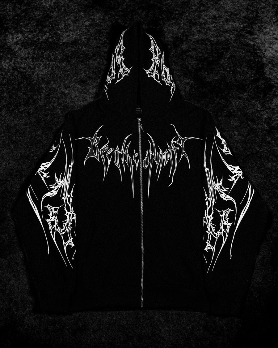 Kingslayer Oversized Zip-up hoodie [VOID BLACK]