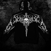 Kingslayer Oversized Zip-up hoodie [VOID BLACK]