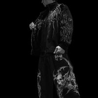 Obsidian Oversized Zip-up Jacket [MIDNIGHT]