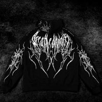 Venom Oversized Zip-up Hoodie [VOID BLACK]