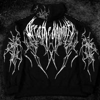 Venom Oversized Zip-up Hoodie [VOID BLACK]