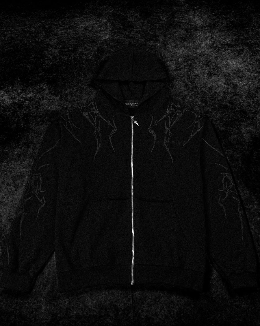 Venom Oversized Zip-up Hoodie [NIGHTMARE]