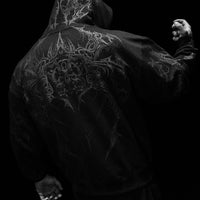 Deathwing Oversized Zip-up Hoodie [DARKNESS]