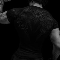 Void Tech™ Armored Short Sleeve Compression [DARKNESS]