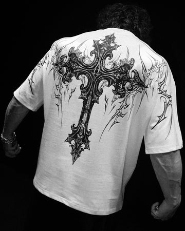 Dark Cathedral Oversized T-shirt [DIVINE WHITE]