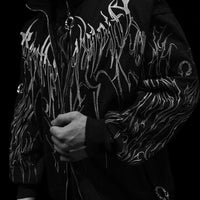 Obsidian Oversized Zip-up Jacket [MIDNIGHT]