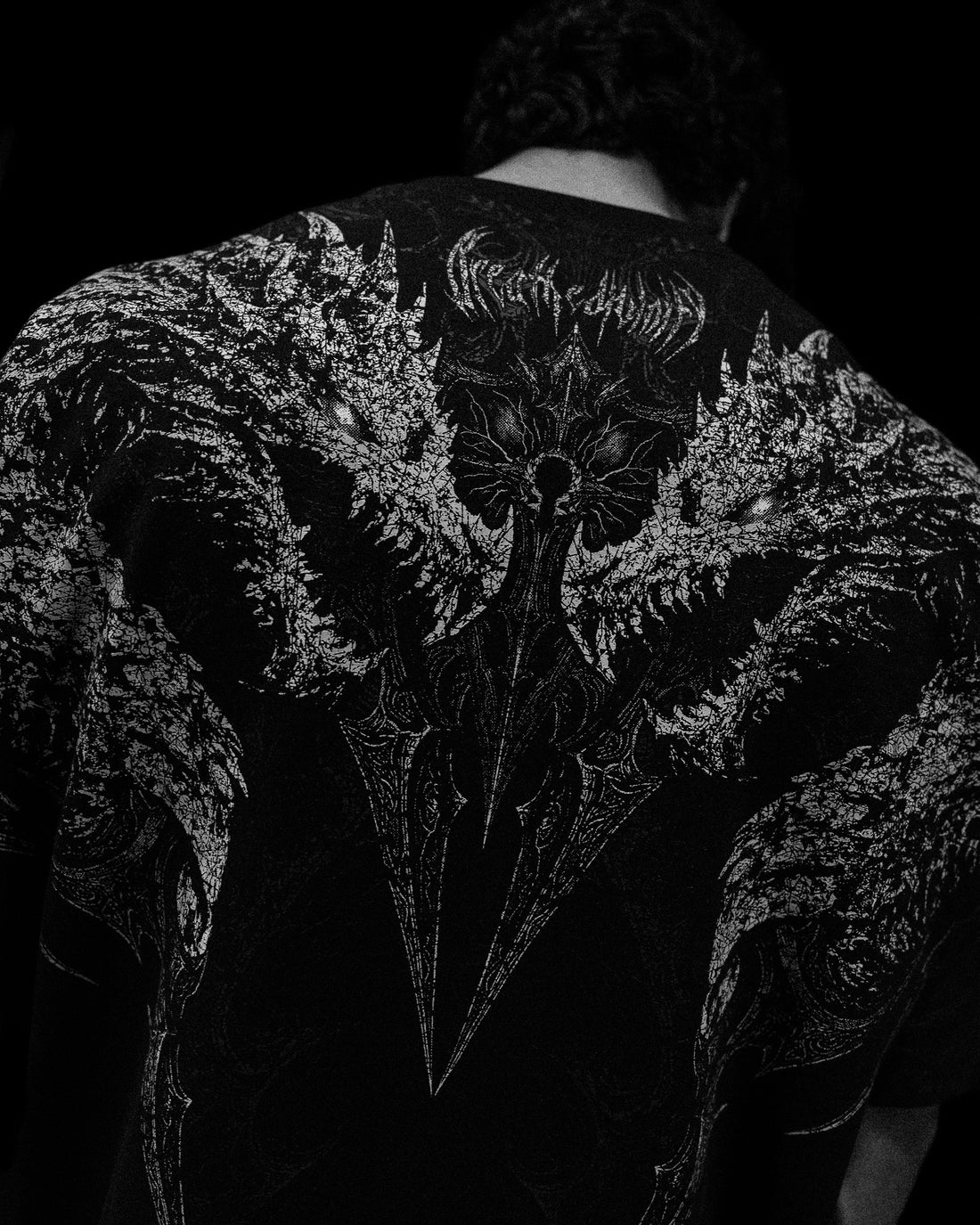 Blood Wyvern Oversized T-shirt [VOID BLACK]