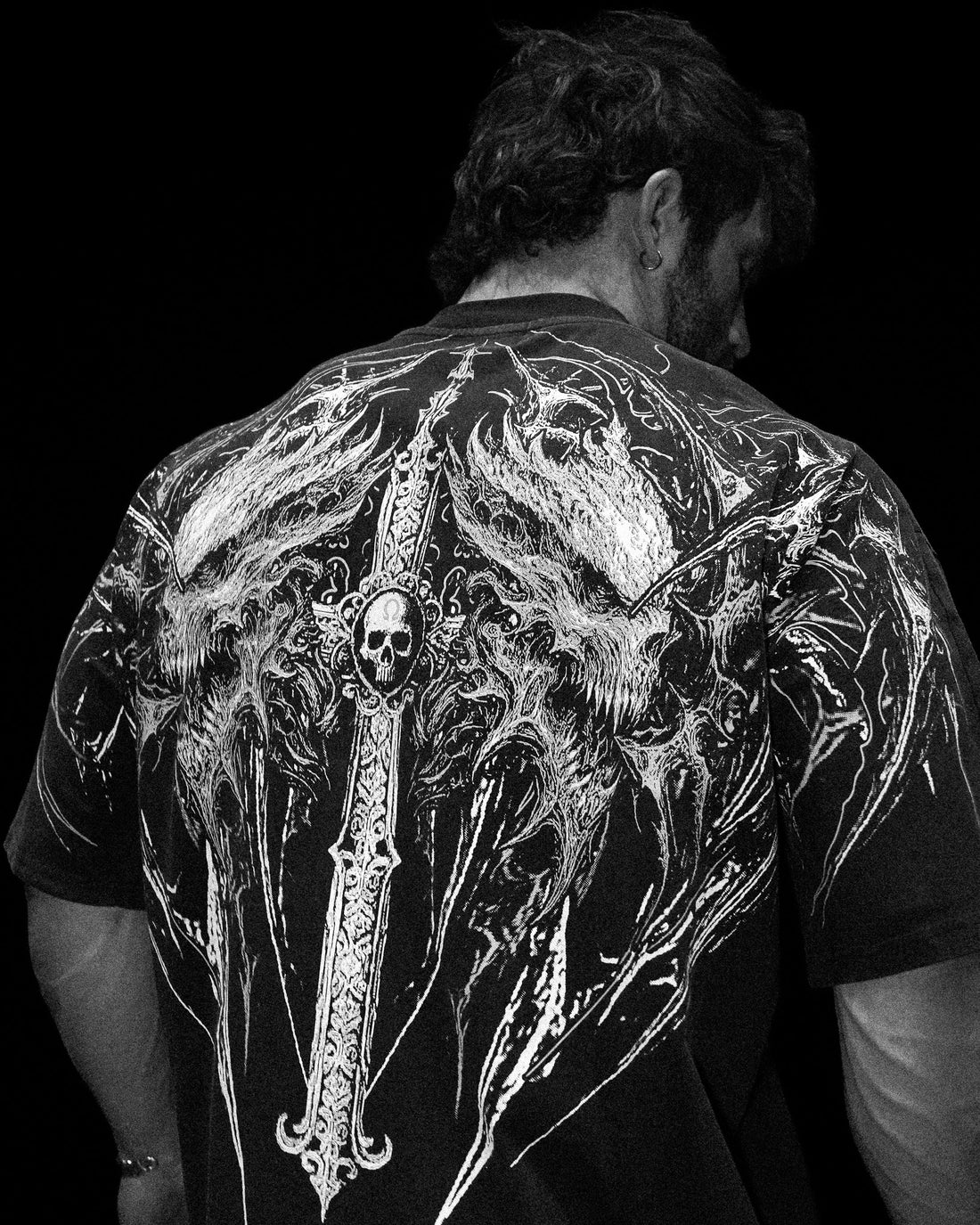 Hollow Souls Oversized T-shirt [SMOKE]