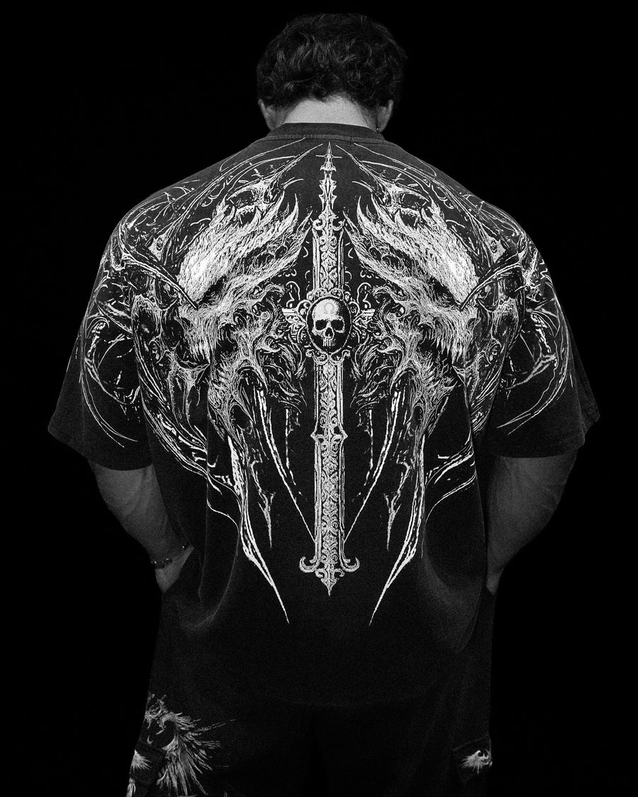 Hollow Souls Oversized T-shirt [SMOKE]