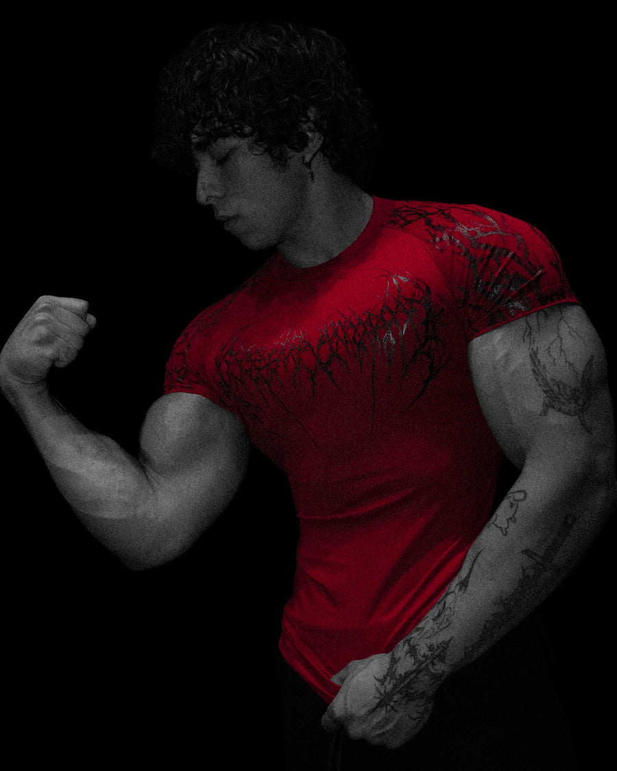 Void Tech™ Soul Decay shortsleeve Compression [CRIMSON RED]