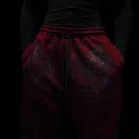 Dark Forest Uncuffed Luxury sweatpants [CRIMSON RED]