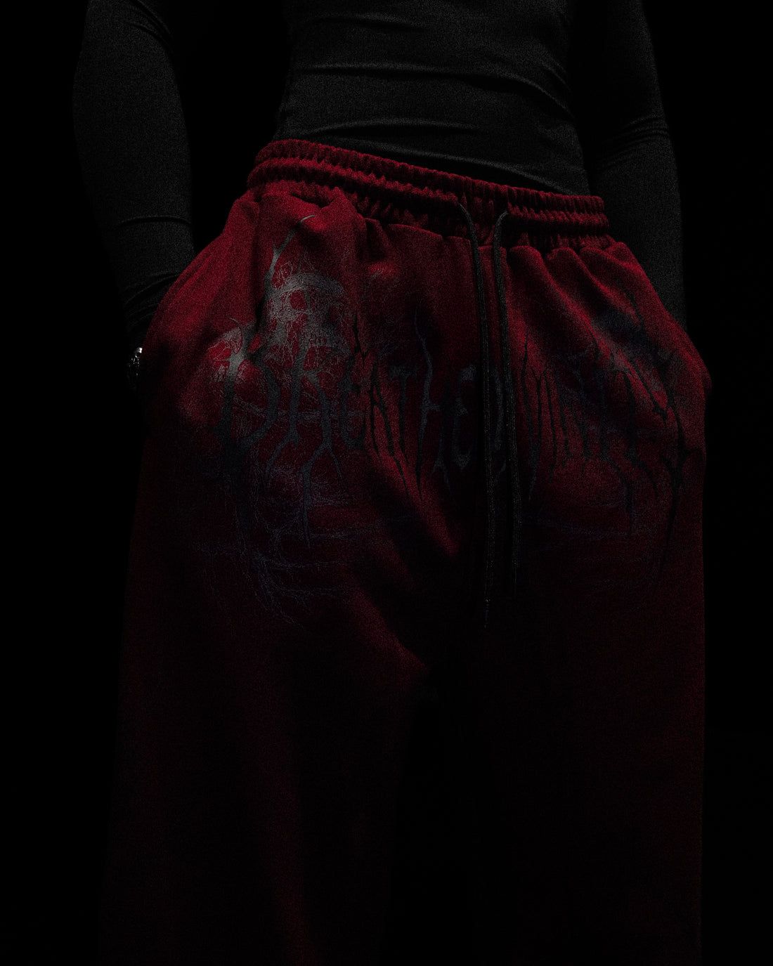 Dark Forest Uncuffed Luxury sweatpants [CRIMSON RED]