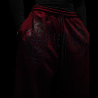 Dark Forest Uncuffed Luxury sweatpants [CRIMSON RED]