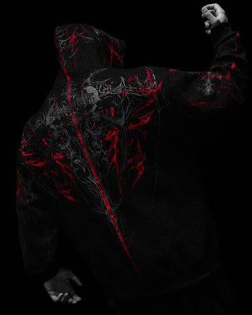 Prototype X Oversized pullover hoodie [NIGHTMARE]