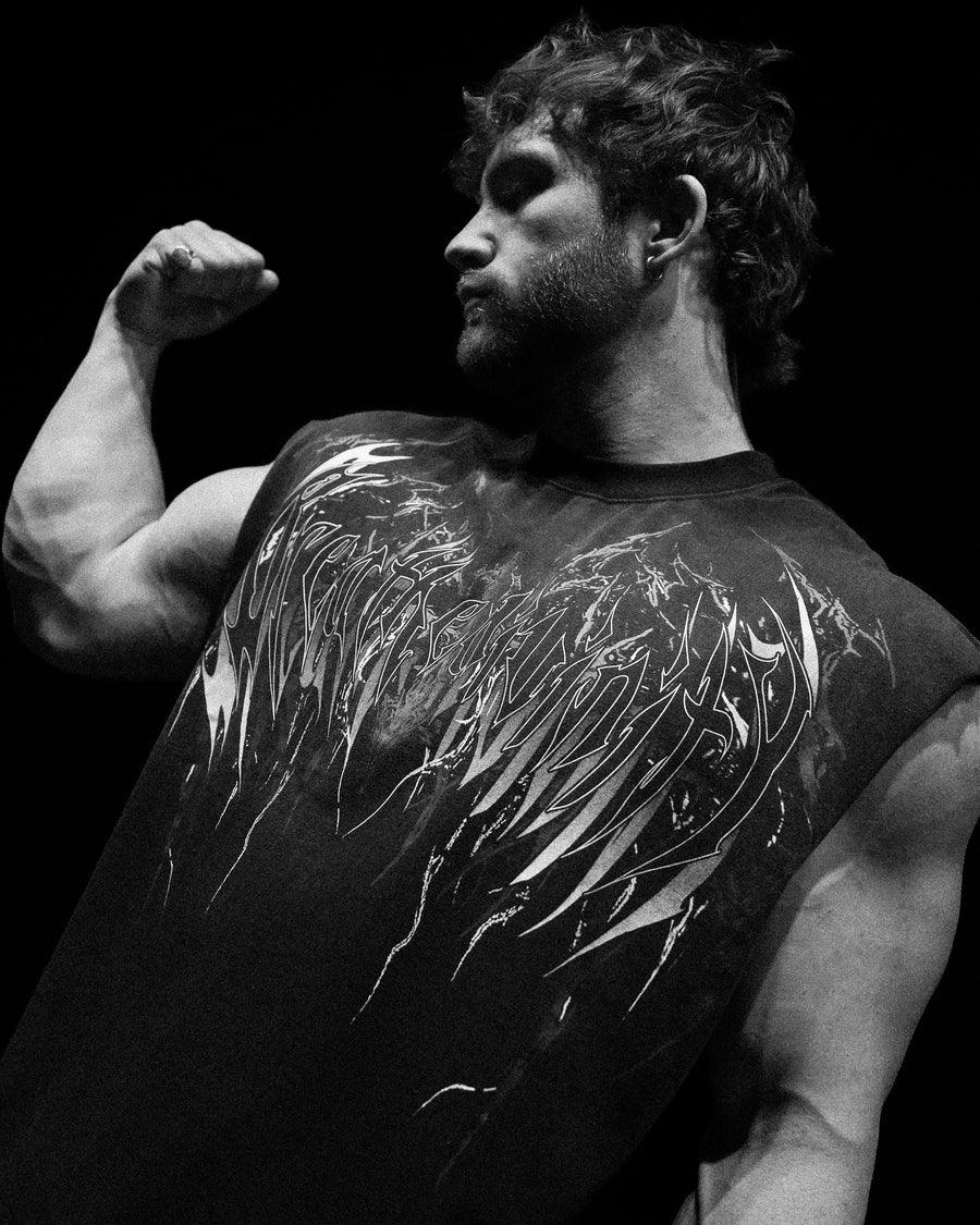Dark Matter Oversized Cutoff Tee [SMOKE]