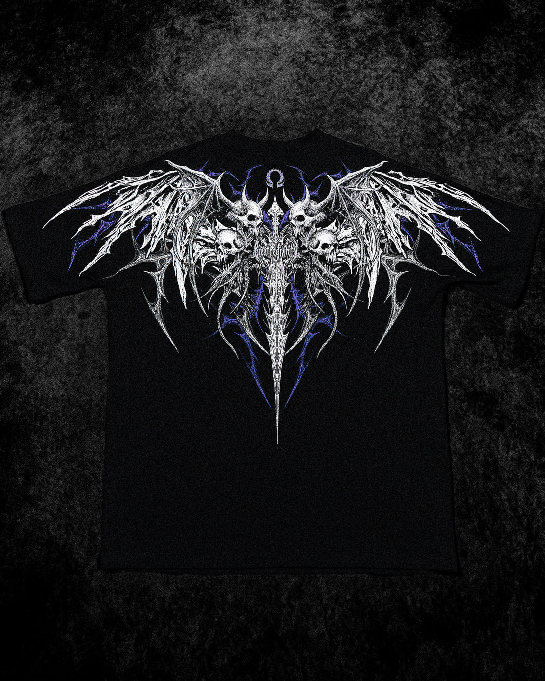 Gargoyle Oversized T-shirt [HOLLOW PURPLE]