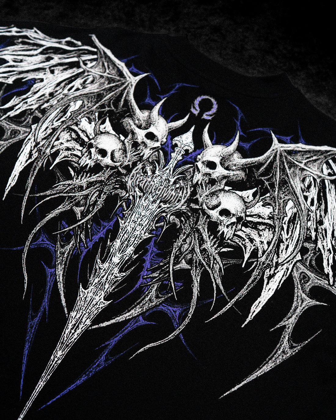 Gargoyle Oversized T-shirt [HOLLOW PURPLE]