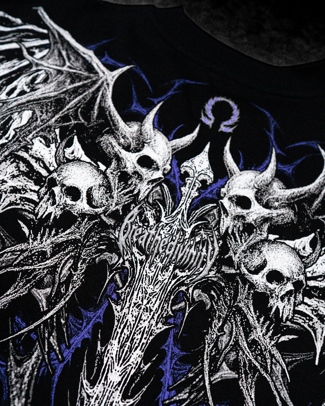 Gargoyle Oversized T-shirt [HOLLOW PURPLE]