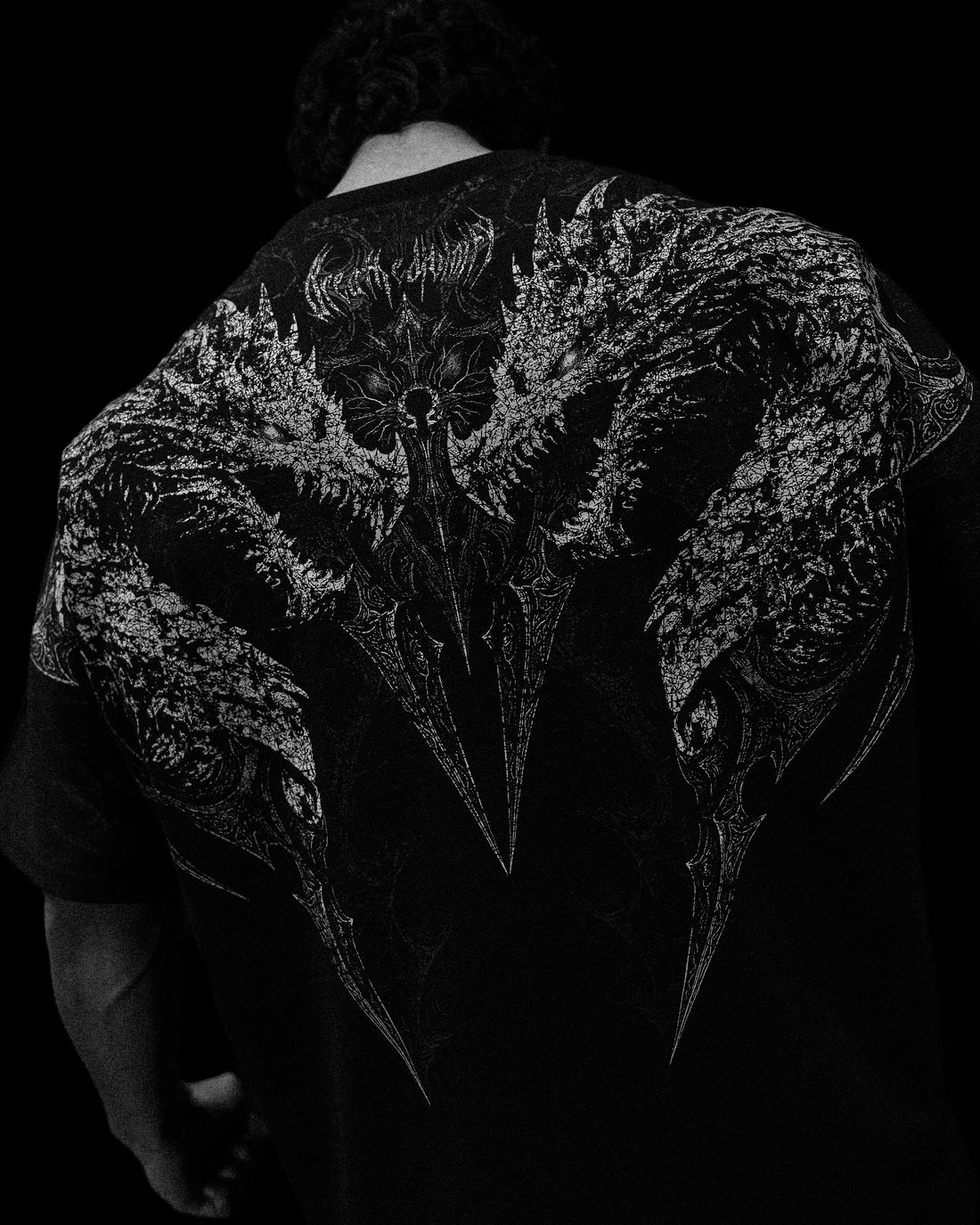 Blood Wyvern Oversized T-shirt [VOID BLACK]