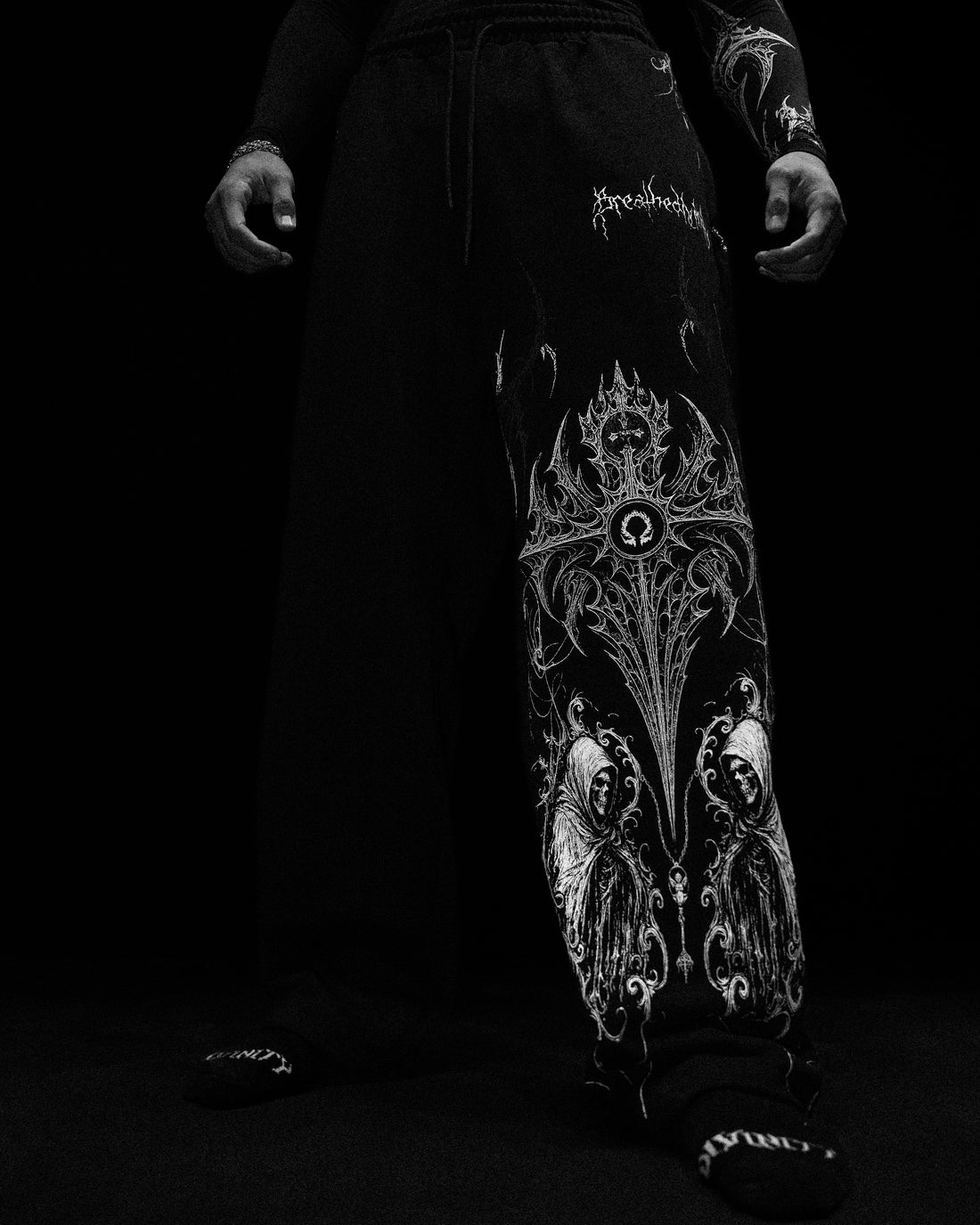 Blood Oath Uncuffed luxury sweatpants [VOID BLACK] MEN'S BF COLL 2025