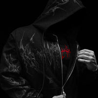 Deathwing Oversized Zip-up Hoodie [DARKNESS]