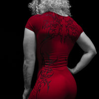 Women's Void Tech™ Nocturnal One Piece Bodysuit [CRIMSON RED]