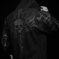 Kingslayer Oversized Zip-up hoodie [DARKNESS]