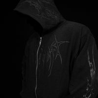 Kingslayer Oversized Zip-up hoodie [DARKNESS]
