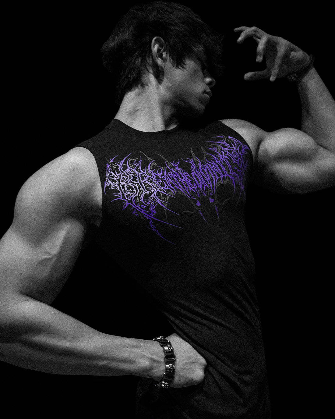 Void Tech™ Cyber Skeleton Cut-off Delt Compression [DUSK]