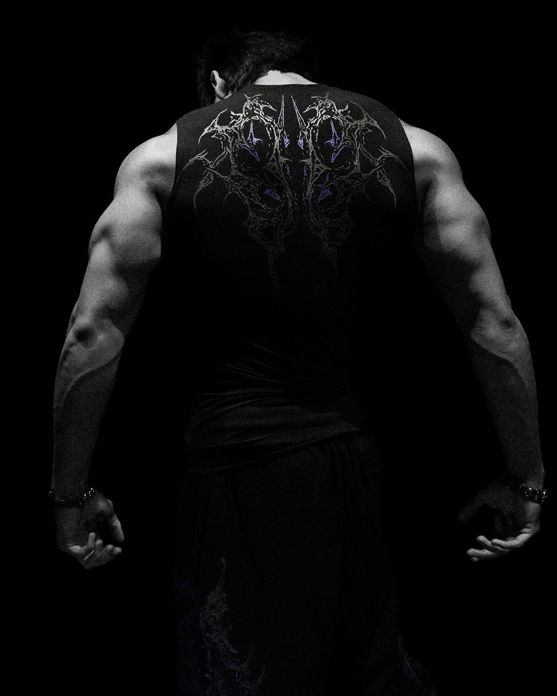 Void Tech™ Cyber Skeleton Cut-off Delt Compression [DUSK]