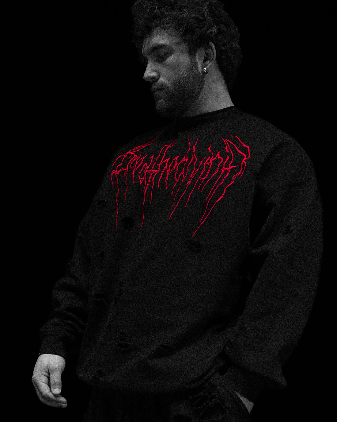 Mens Oversized Tarnished Crewneck [NIGHTMARE]