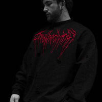 Mens Oversized Tarnished Crewneck [NIGHTMARE]