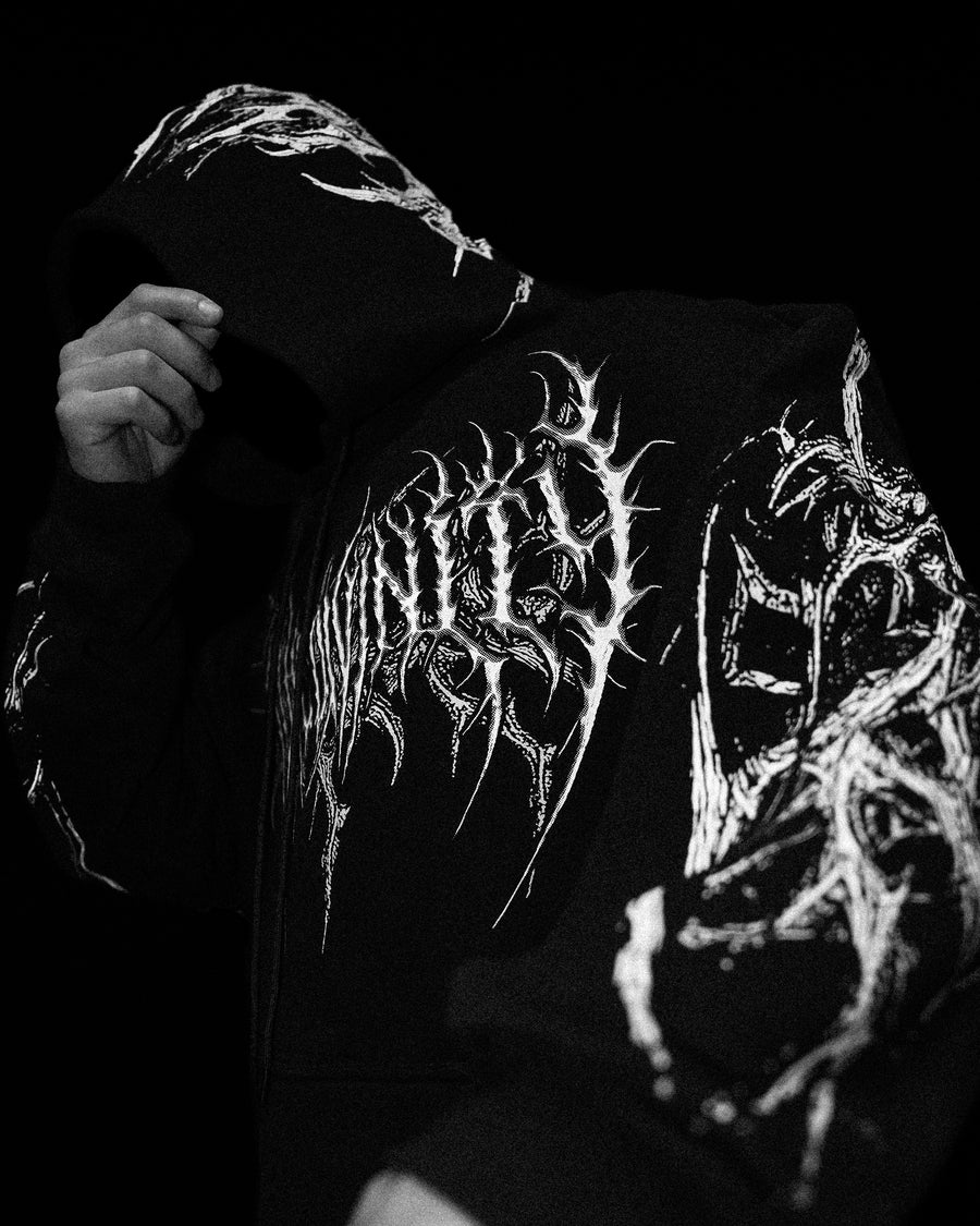 Nightreign Oversized pullover hoodie [VOID BLACK]