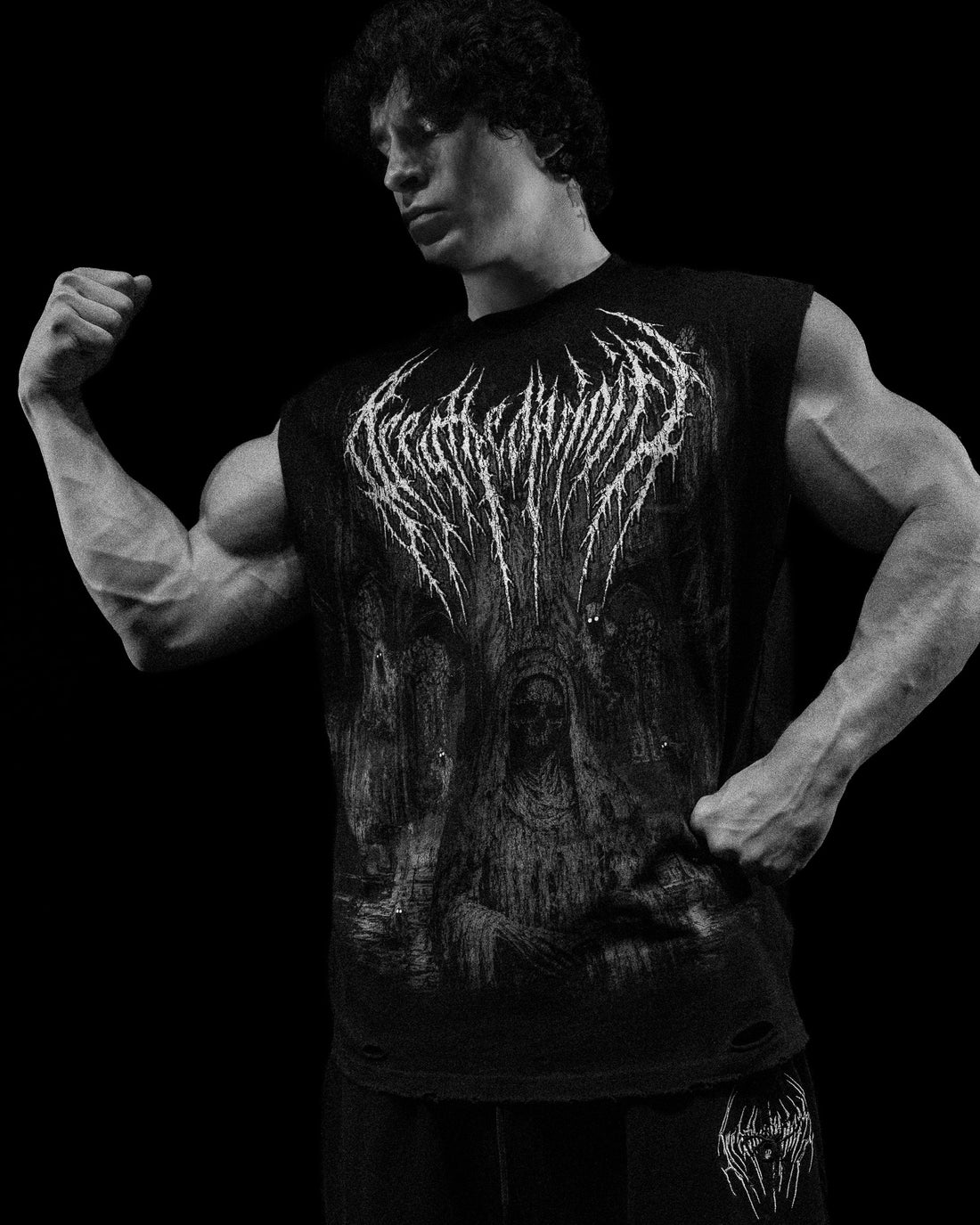 Soul Sanctum Cut-off Tee [VOID BLACK]