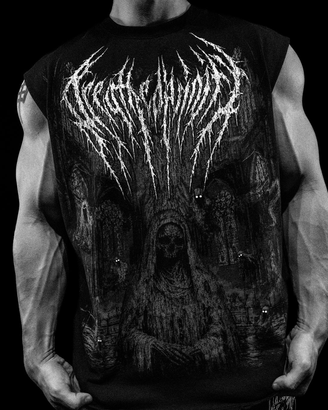 Soul Sanctum Cut-off Tee [VOID BLACK]