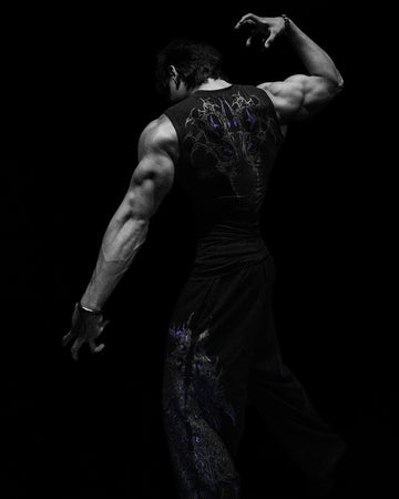 Void Tech™ Cyber Skeleton Cut-off Delt Compression [DUSK]