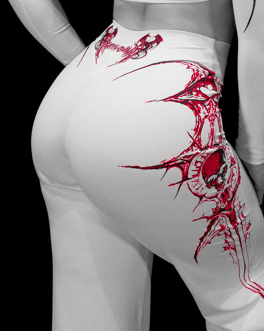 Womens Void Tech™ Shadow Heart Leggings [HEAVENLY RED]
