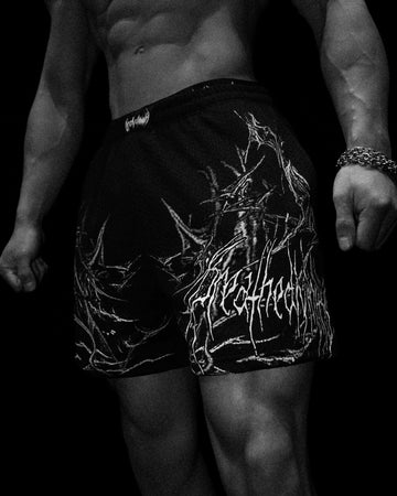 Bodybuilding Mesh shorts [VOID BLACK]