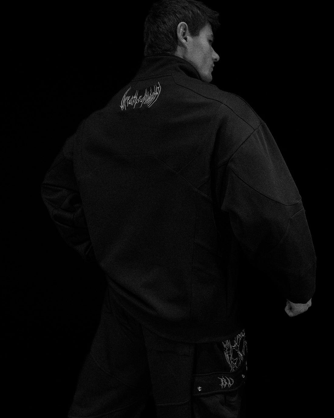 937 Embroidered Tactical Oversized Full-Zip Jacket [VOID BLACK]