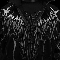 Obsidian Oversized Zip-up Jacket [MIDNIGHT]