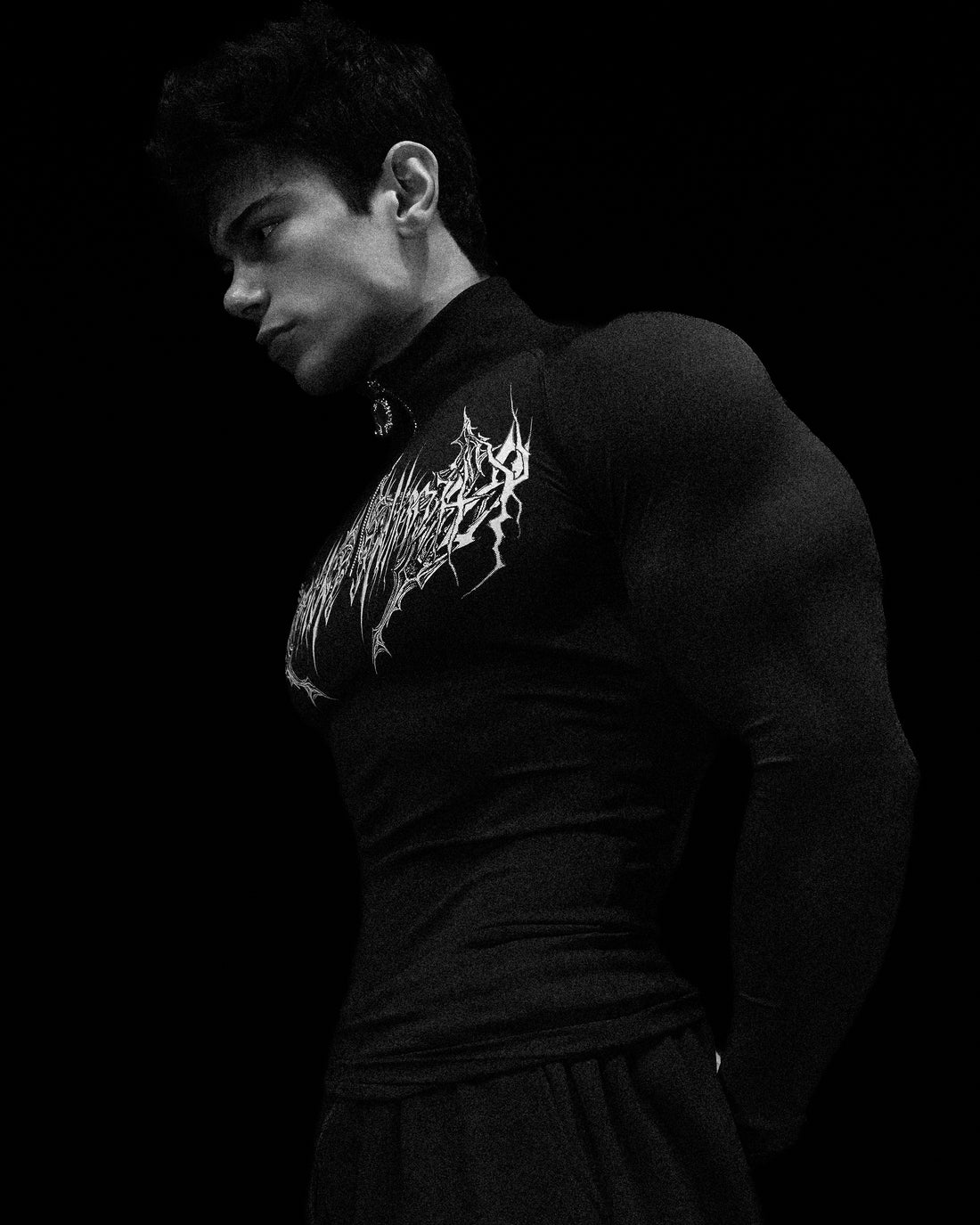 Void Tech™ Deathwing Longsleeve Quarter Zip Compression [VOID BLACK]