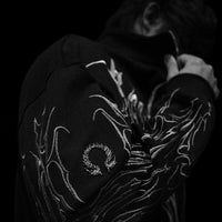 Obsidian Oversized Zip-up Jacket [MIDNIGHT]