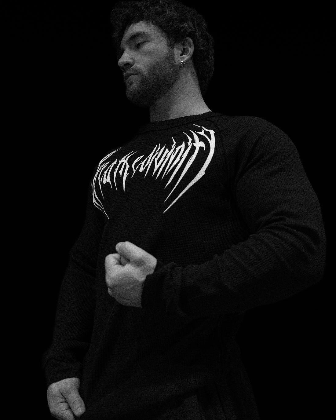 Mens Essential Thermal longsleeve T-shirt [VOID BLACK]