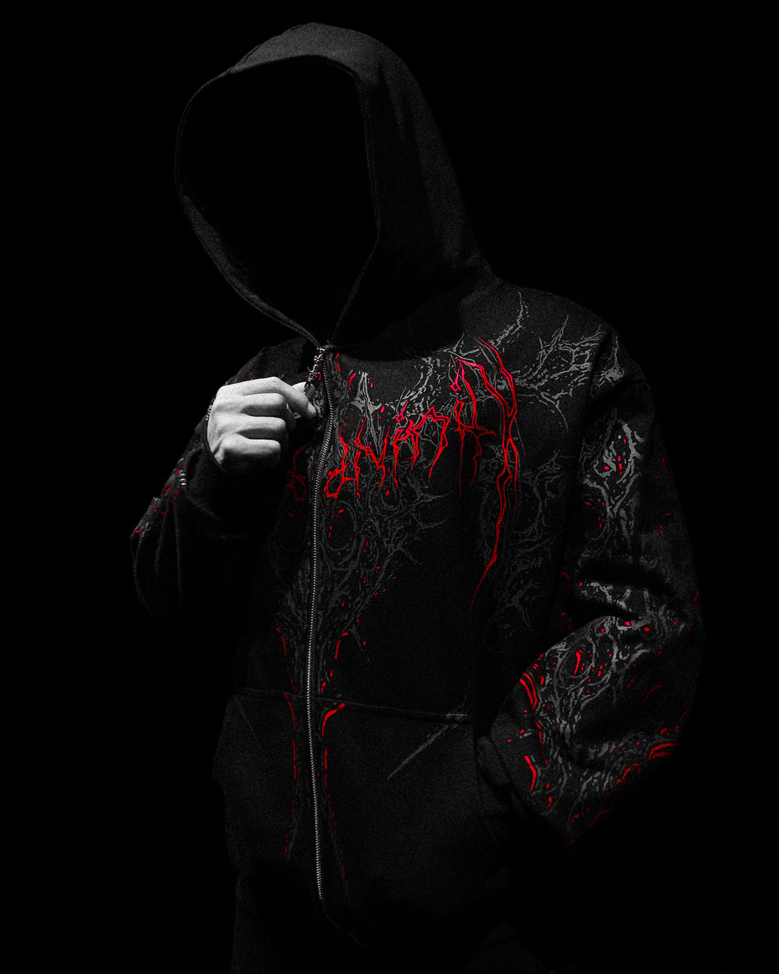 Nocturnal Oversized Zip-up Hoodie [NIGHTMARE]