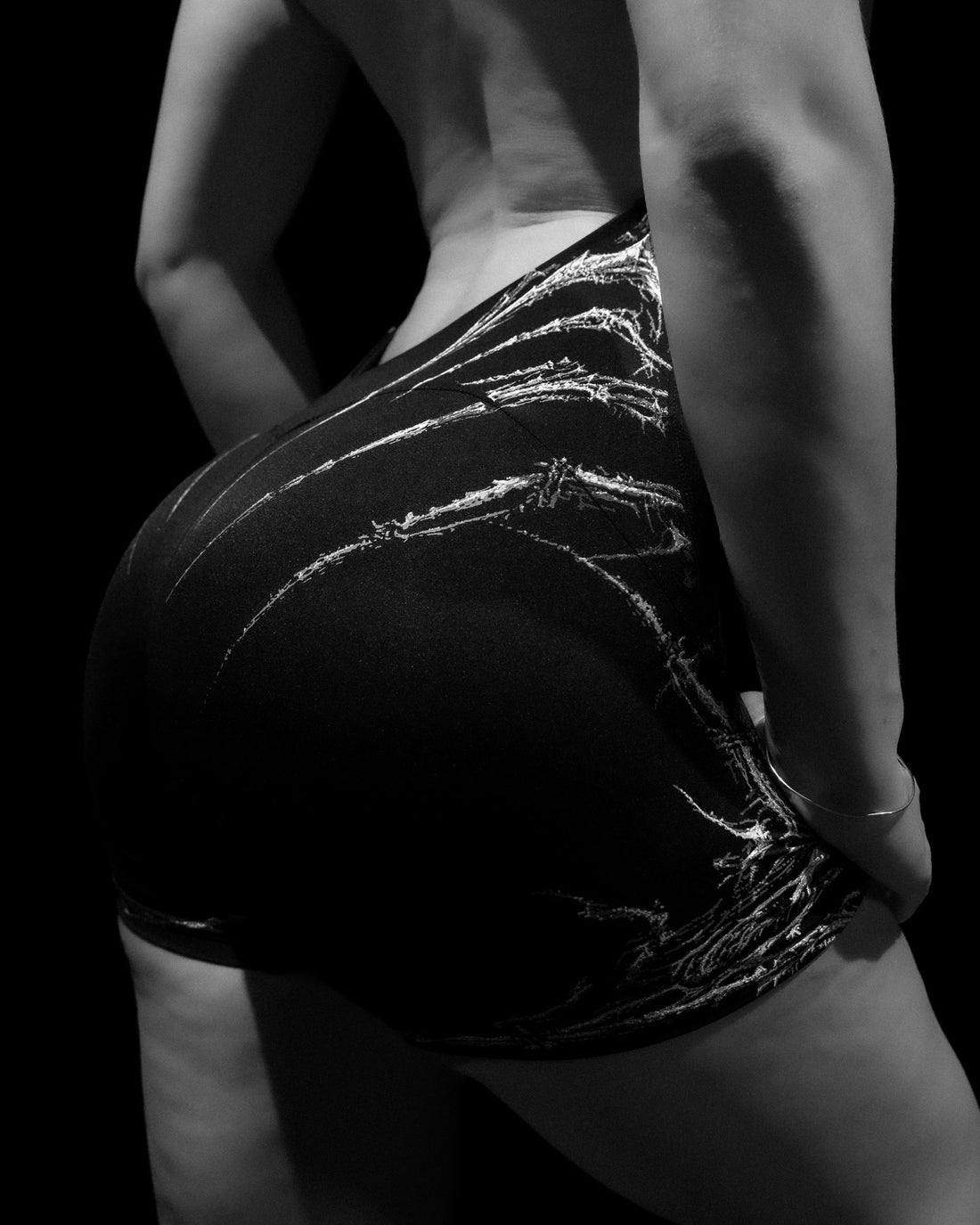 Void Tech™ Eternal Decay Open Back Bodysuit [VOID BLACK]