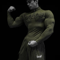 Void Tech™ Deathwing Longsleeve Quarter Zip Compression [OLIVE GREEN]