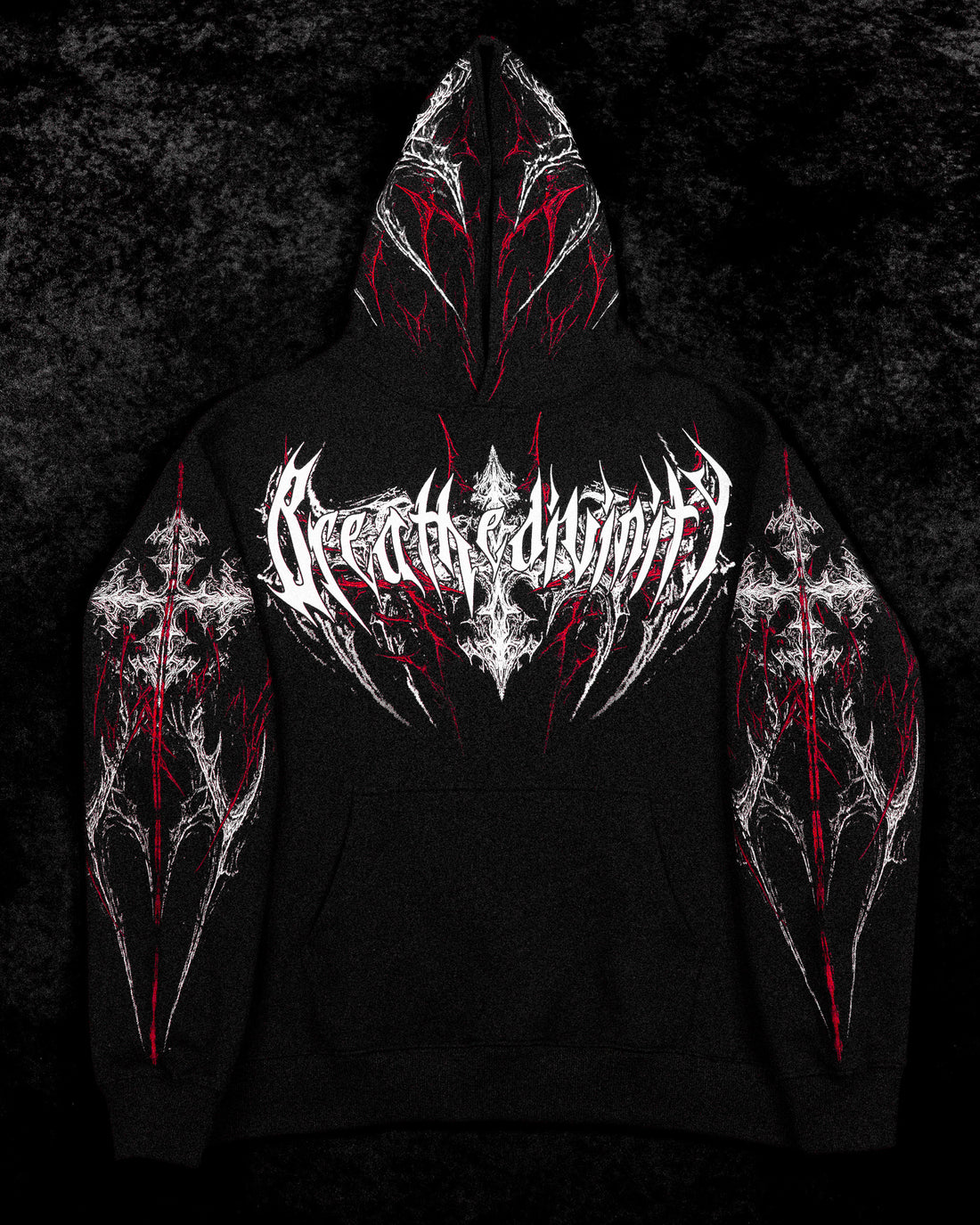 Prototype X Oversized pullover hoodie [HEAVENLY RED]