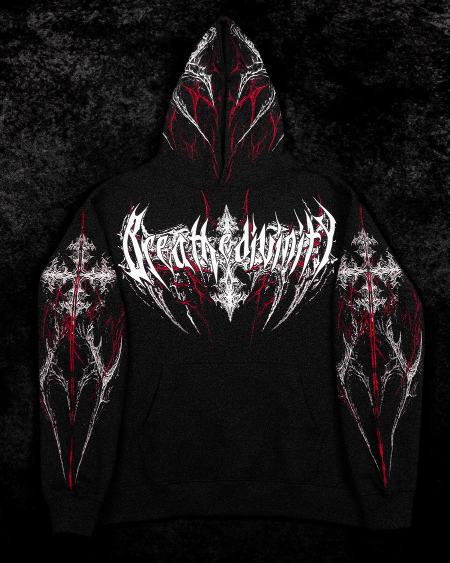 Prototype X Oversized pullover hoodie [HEAVENLY RED]